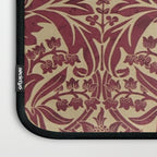William Morris Vintage Bluebell Claret Red Gold Laptop Sleeve Gallery Image 3