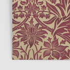William Morris Vintage Bluebell Claret Red Gold Poster Gallery Image 3