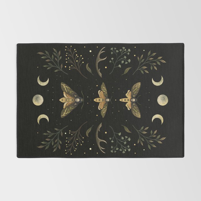 Death Head Moths Night Rug Gallery Image 2