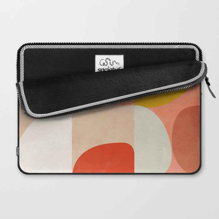 Shapes abstract pastel II Laptop Sleeve Gallery Image 2