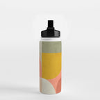 Shapes abstract pastel II Water Bottle Gallery Image 2