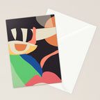 Modern Abstract Art Face 3 Stationery Card Gallery Image 2
