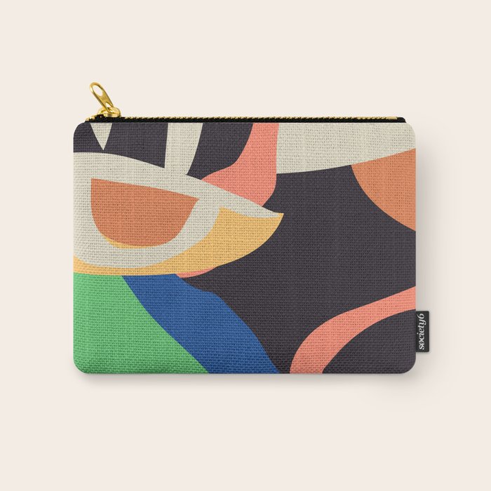 Modern Abstract Art Face 3 Carry All Pouch Gallery Image 1
