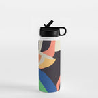 Modern Abstract Art Face 3 Water Bottle Gallery Image 1