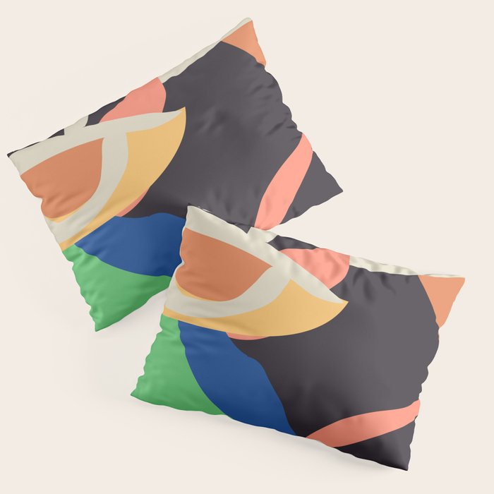 Modern Abstract Art Face 3 Pillow Sham Gallery Image 1