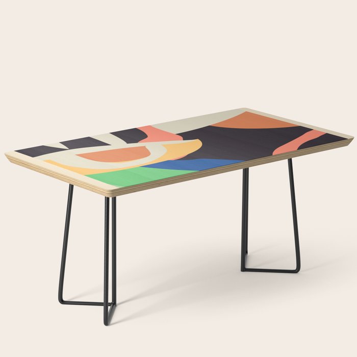 Modern Abstract Art Face 3 Coffee Table Gallery Image 1