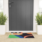 Modern Abstract Art Face 3 Welcome Mat Gallery Image 3