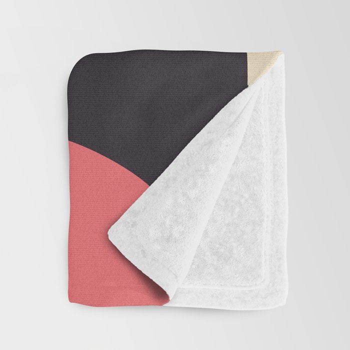 Modern Abstract Art Face 3 Throw Blanket Gallery Image 3