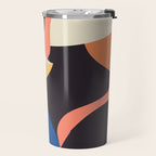 Modern Abstract Art Face 3 Travel Mug Gallery Image 2