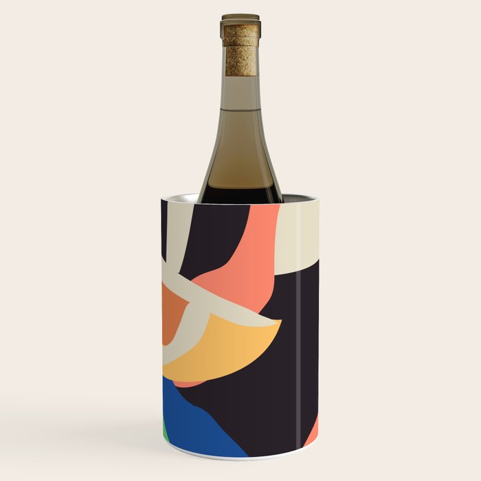 Modern Abstract Art Face 3 Wine Chiller Gallery Image 1