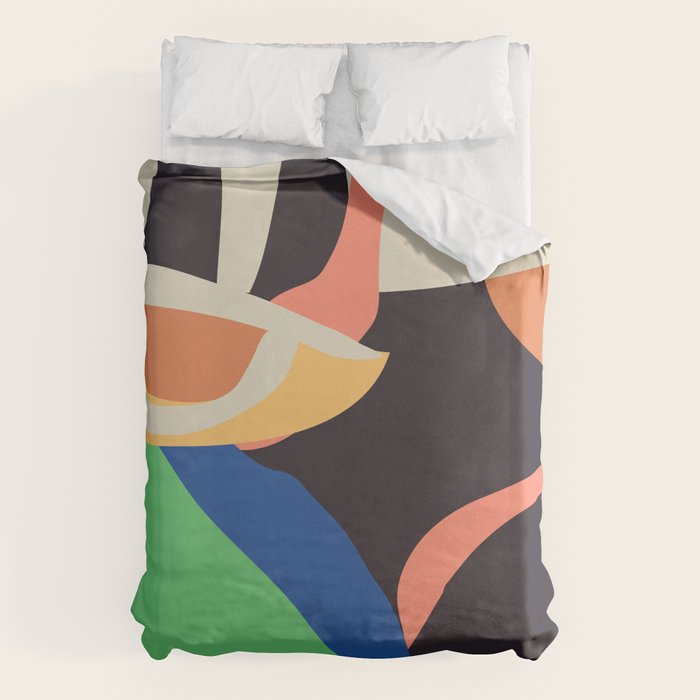 Modern Abstract Art Face 3 Duvet Cover Gallery Image 6