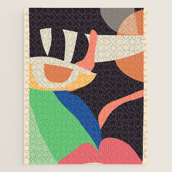 Modern Abstract Art Face 3 Jigsaw Puzzle Gallery Image 1