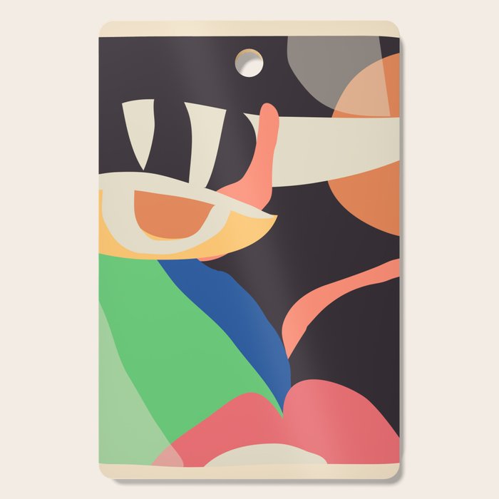 Modern Abstract Art Face 3 Cutting Board Gallery Image 1