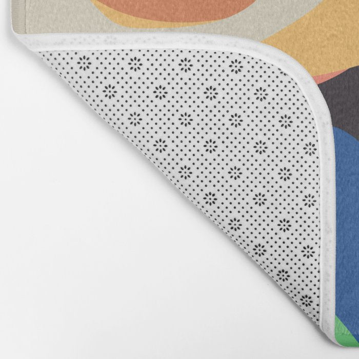 Modern Abstract Art Face 3 Bath Mat Gallery Image 2