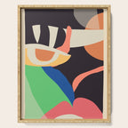 Modern Abstract Art Face 3 Serving Tray Gallery Image 1