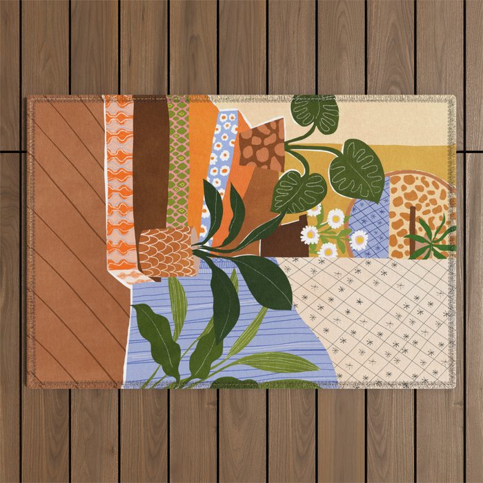 Vintage Staircase Outdoor Rug Gallery Image 1