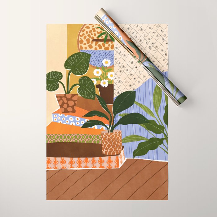 Vintage Staircase Wrapping Paper Gallery Image 1