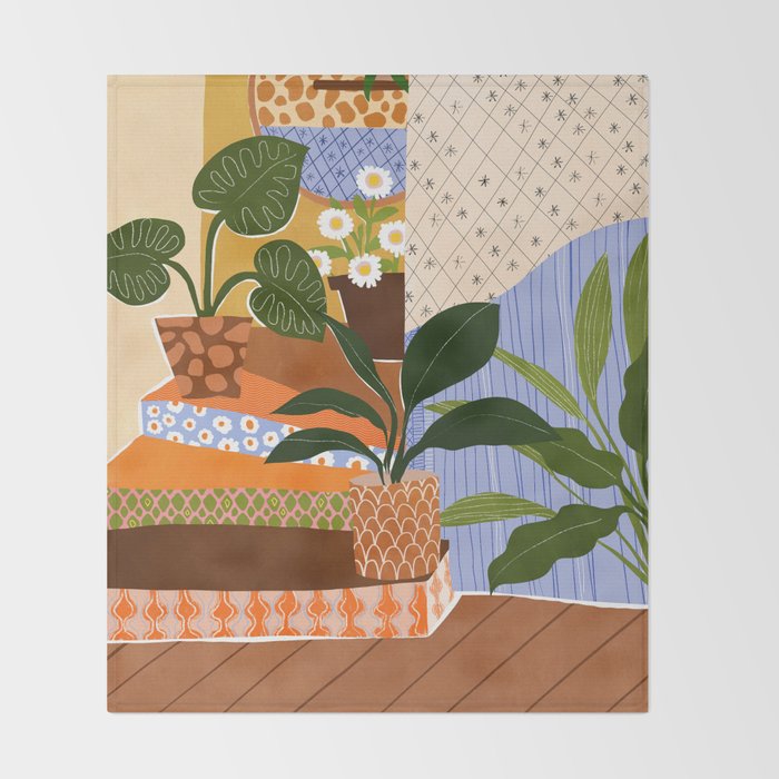 Vintage Staircase Throw Blanket Gallery Image 2