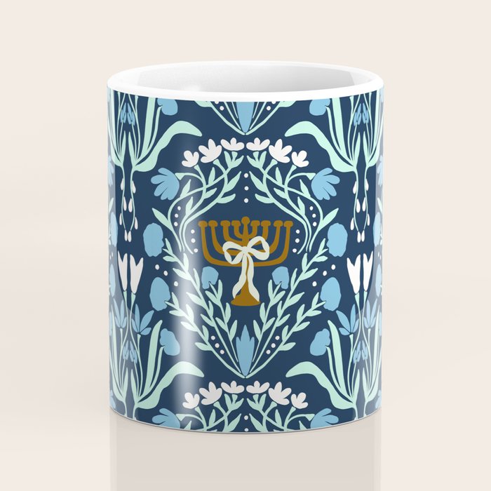 Art Nouveau Hanukkah Coffee Mug Gallery Image 4