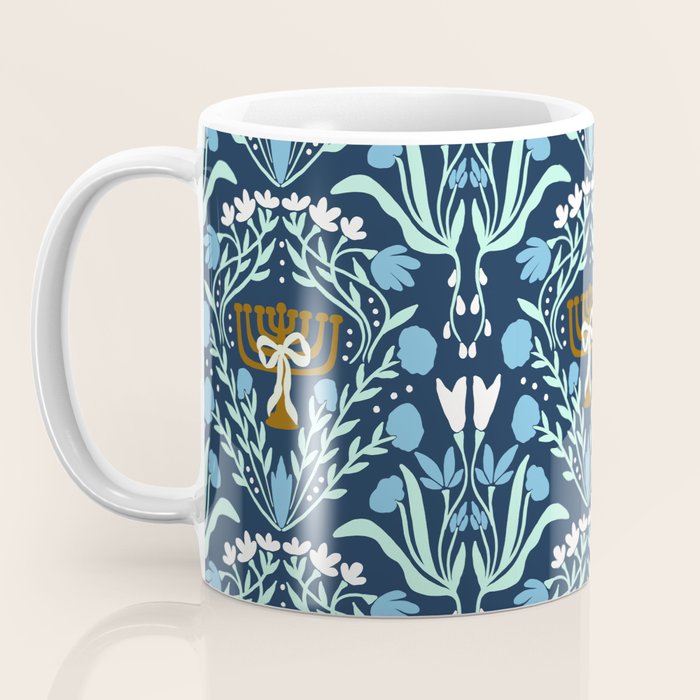 Art Nouveau Hanukkah Coffee Mug Gallery Image 3
