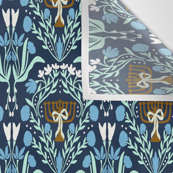 Art Nouveau Hanukkah Wall Tapestry Gallery Image 3