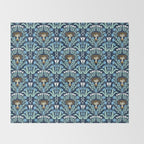 Art Nouveau Hanukkah Throw Blanket Gallery Image 2