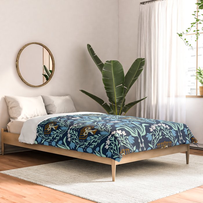 Art Nouveau Hanukkah Comforter Gallery Image 2