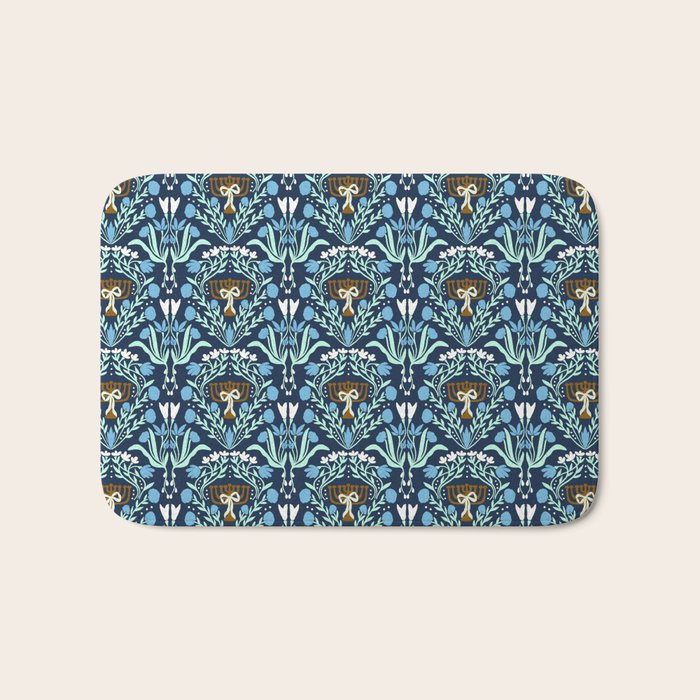 Art Nouveau Hanukkah Bath Mat Gallery Image 1