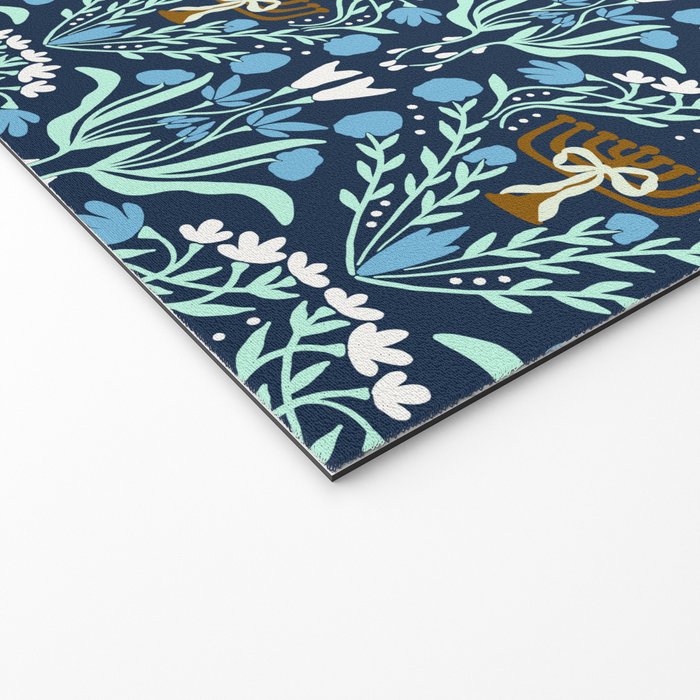 Art Nouveau Hanukkah Welcome Mat Gallery Image 2