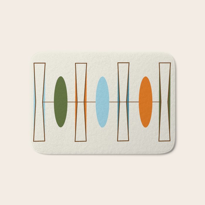 Mid-Century Modern Art 1.2 Bath Mat Gallery Image 1