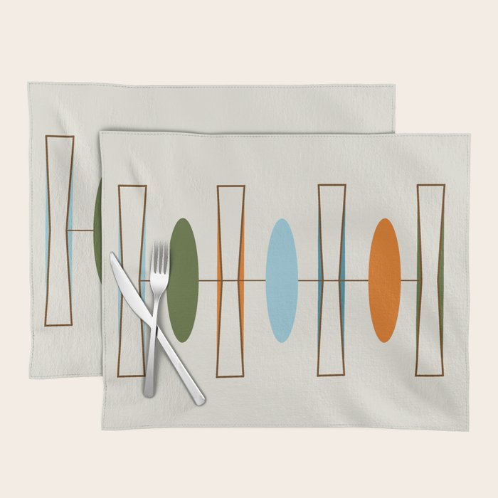 Mid-Century Modern Art 1.2 Placemat Gallery Image 1