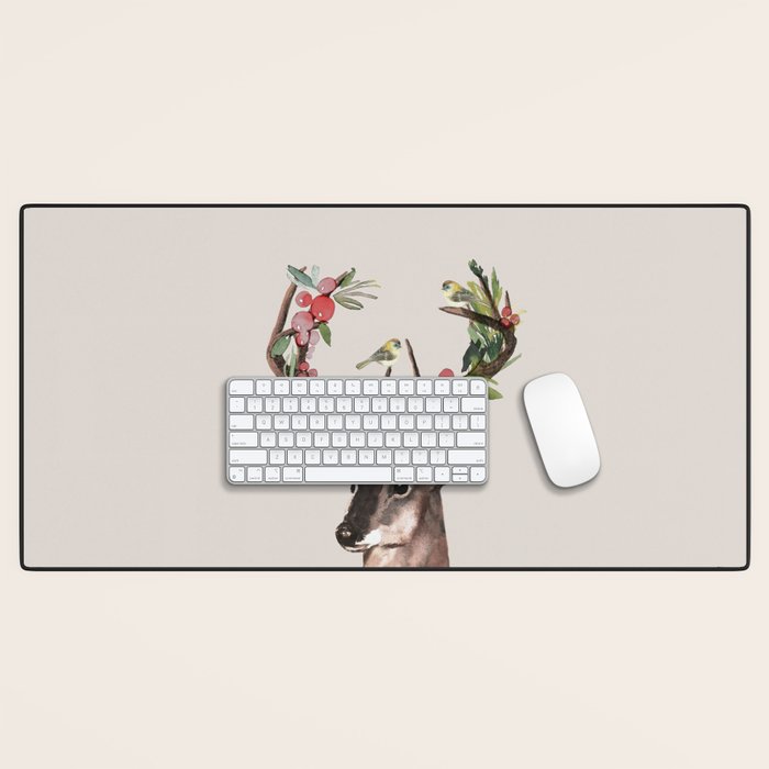 Christmas Deer Desk Mat Gallery Image 1