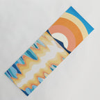 Retro Ocean Sun Yoga Mat Gallery Image 1