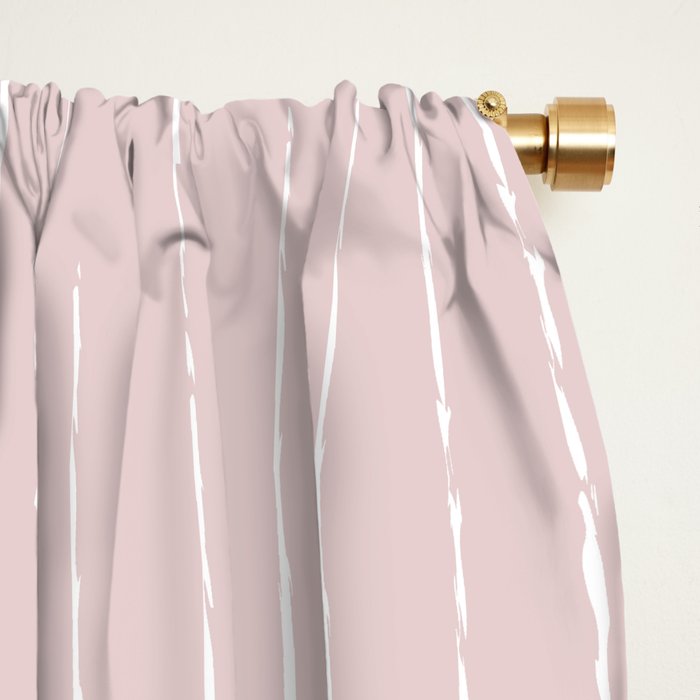 Lines II (Light Pink) Window Curtain Gallery Image 2