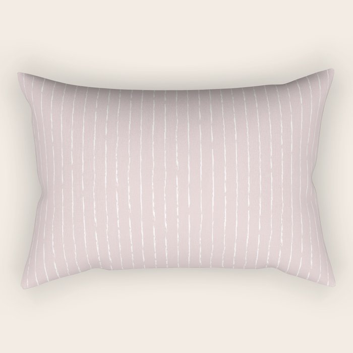Lines II (Light Pink) Rectangular Pillow Gallery Image 2