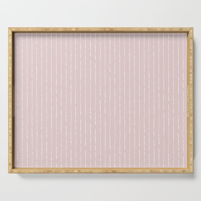 Lines II (Light Pink) Serving Tray Gallery Image 1
