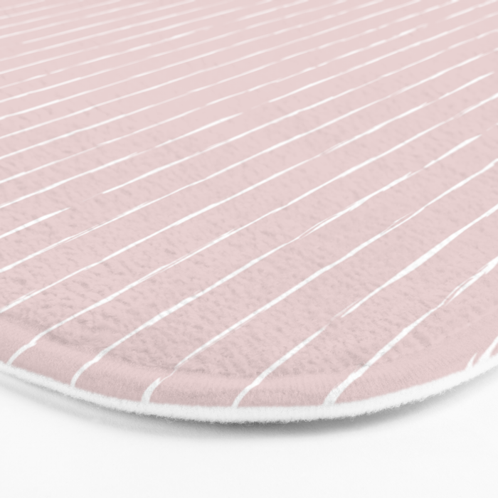 Lines II (Light Pink) Bath Mat Gallery Image 3