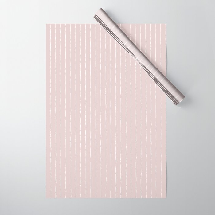 Lines II (Light Pink) Wrapping Paper Gallery Image 1