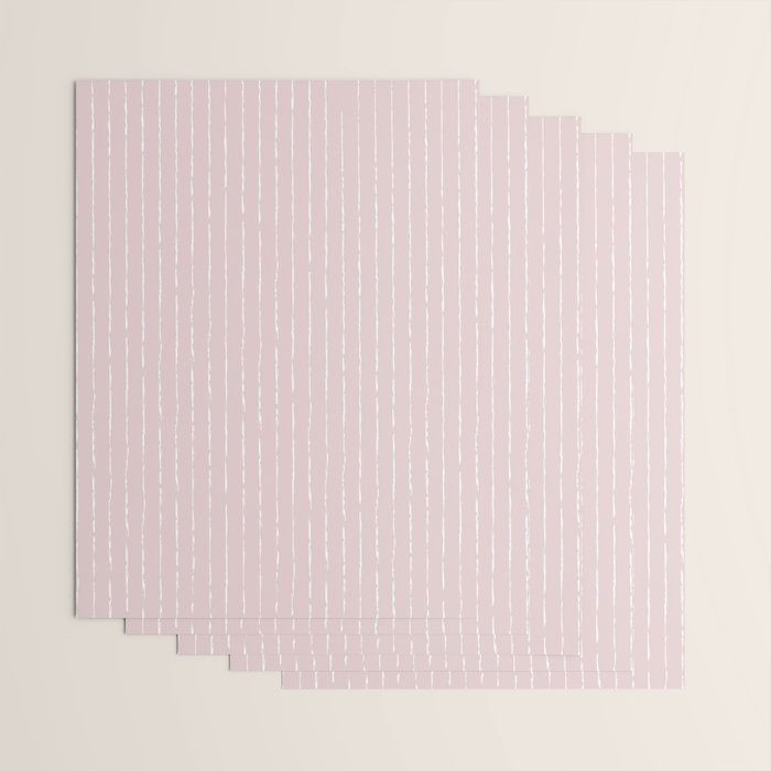 Lines II (Light Pink) Wrapping Paper Gallery Image 3