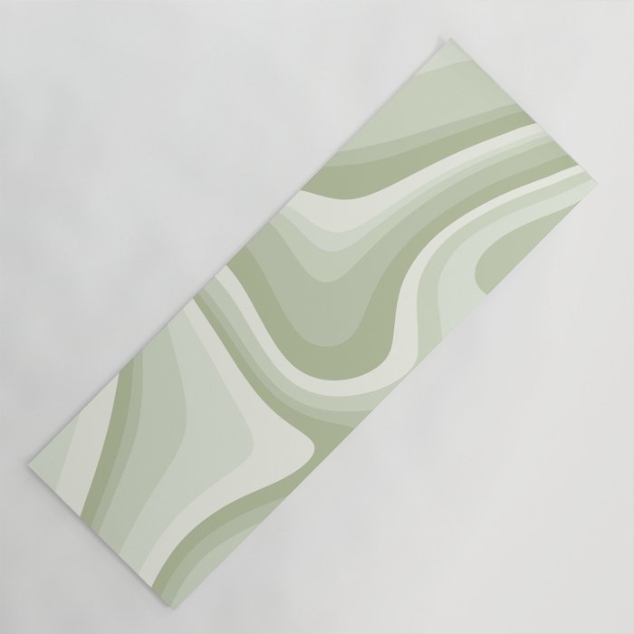 Abstract Wavy Stripes LXXVIII Yoga Mat Gallery Image 1
