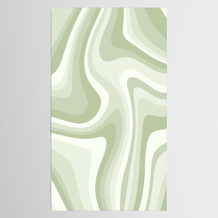 Abstract Wavy Stripes LXXVIII Tablecloth Gallery Image 2