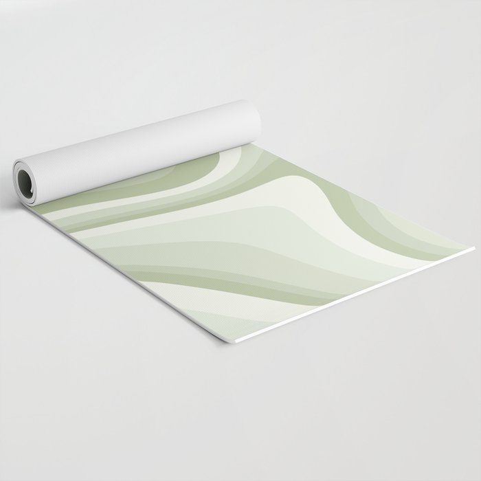 Abstract Wavy Stripes LXXVIII Yoga Mat Gallery Image 2