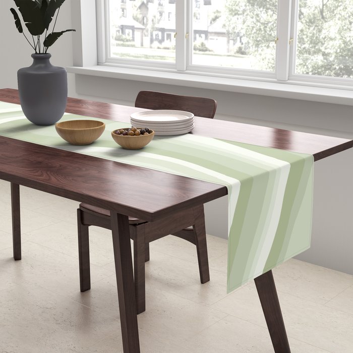 Abstract Wavy Stripes LXXVIII Table Runner Gallery Image 2