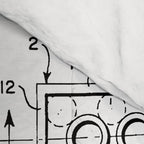Legos Patent - Legos Brick Art - Black And White Comforter Gallery Image 4