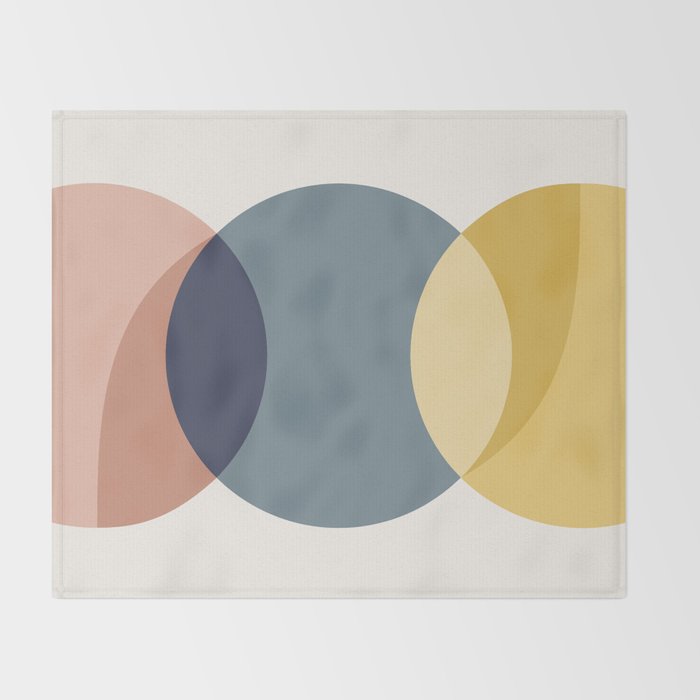 Geometric Harmony XI Throw Blanket Gallery Image 2