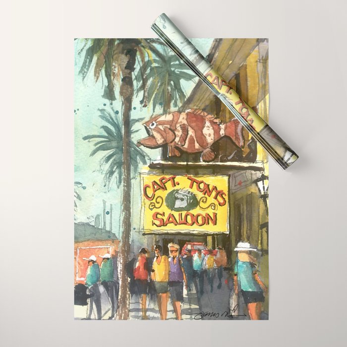 Captain Tony's, Key West Wrapping Paper Gallery Image 1