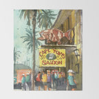 Captain Tony's, Key West Throw Blanket Gallery Image 2