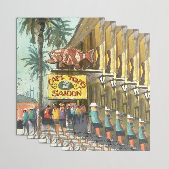 Captain Tony's, Key West Wrapping Paper Gallery Image 3