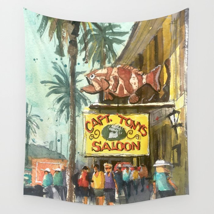 Captain Tony's, Key West Wall Tapestry Gallery Image 4