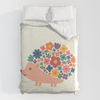 Floral Hedgehog Duvet Cover Gallery Image 6